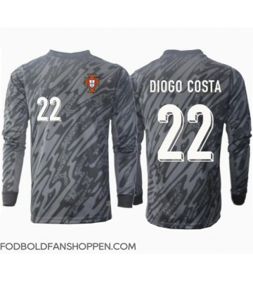 Portugal Diogo Costa #22 Målmand Udebanetrøje EM 2024 Langærmet